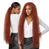 imageSensationnel Vice bundles weaving  boho curl 30 inch synthetic virgin hair dupe weave bundle hair sew in and pony tail long length 1 pack 1 JETBLACKBG BURGANDY