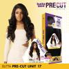 imageSensationnel Butta Lace Precut Wigs  Unit 17 Glueless Extra Wide 5 Inch Deep Parting Synthetic Pre Tweezed Smaller Knot Hairline 1 JETBLACKSUNFLOWERBLONDE