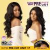 imageSensationnel Butta Lace Precut Wigs  Unit 17 Glueless Extra Wide 5 Inch Deep Parting Synthetic Pre Tweezed Smaller Knot Hairline 1 JETBLACKSUNFLOWERBLONDE