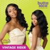 imageSensationnel Butta Lace Wigs  Vintage Rider Extra Wide 5 Inch Deep Parting Synthetic Preplucked Hairline Glueless Lacefront 1 JETBLACKLIGHTASHBROWN