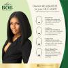 imageSensationnel Chicbob Lace Frontwig  Lob Unit 8 Face Framing Glueless Wig Wide 5 Inch Deep Part Synthetic Preplucked Hairline 1 JETBLACKBALAYAGEHAZELNUT
