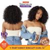 imageSensationnel Curls Kinksandco Kinkyedges Wig  Kinky Ringlet Curl 14 inch Y Part Lace Natural Kinkytexture Edged Hairline for Natural 3C to 4C Hair Textures 1 JETBLACKF1BBG