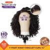 imageSensationnel Curls Kinksandco Kinkyedges Wig  Kinky Ringlet Curl 14 inch Y Part Lace Natural Kinkytexture Edged Hairline for Natural 3C to 4C Hair Textures 1 JETBLACKF1BBG