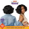 imageSensationnel Curls Kinksandco Kinkyedges Wig  Kinky Roller Set 10 Inch Y Part Lace Natural Kinkytexture Edged Hairline for Natural 3C to 4C Hair Textures 1 JETBLACKM44