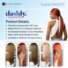 imageSensationnel Dashly Lace Front Wig  Unit 51 Low Ponytail Wrap Style Hand Tied Laceparting Ear to Ear Synthetic 1 JETBLACKROSEGOLDCOPPER