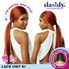 imageSensationnel Dashly Lace Front Wig  Unit 51 Low Ponytail Wrap Style Hand Tied Laceparting Ear to Ear Synthetic 1 JETBLACKROSEGOLDCOPPER