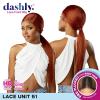 imageSensationnel Dashly Lace Front Wig  Unit 51 Low Ponytail Wrap Style Hand Tied Laceparting Ear to Ear Synthetic 1 JETBLACKROSEGOLDCOPPER