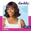 imageSensationnel Dashly Wig  Unit 24 Non Lace Cap Ready to Wear Ear to Ear Lacepart Synthetic 1 JETBLACKSMOKYVIOLET