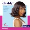 imageSensationnel Dashly Wig  Unit 24 Non Lace Cap Ready to Wear Ear to Ear Lacepart Synthetic 1 JETBLACKSMOKYVIOLET