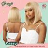 imageSensationnel Glamzy Lace Crown Wig  Cassy Glueless Hand Tied CrownArea Synthetic Hair 1 JETBLACKROSYPINK