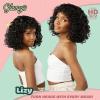 imageSensationnel Glamzy Lace Crown Wig  Lizy Glueless Hand Tied CrownArea Synthetic Hair 1 JETBLACKSUNFLOWERBLONDE