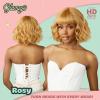 imageSensationnel Glamzy Lace Crown Wig  Rosy Glueless Hand Tied CrownArea Synthetic Hair 1 JETBLACKSUNFLOWERBLONDE