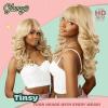 imageSensationnel Glamzy Lace Crown Wig  Tinsy Glueless Hand Tied CrownArea Synthetic Hair 1 JETBLACKFLAMBOYAGECHOCOLATE