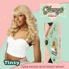 imageSensationnel Glamzy Lace Crown Wig  Tinsy Glueless Hand Tied CrownArea Synthetic Hair 1 JETBLACKROSYPINK