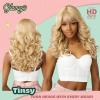 imageSensationnel Glamzy Lace Crown Wig  Tinsy Glueless Hand Tied CrownArea Synthetic Hair 1 JETBLACKROSYPINK