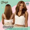 imageSensationnel Glamzy Lace Part Wigs  Alondra Glueless Hand Tied Wider Parting Synthetic Hair 1 JETBLACKMPSILVERGRAY