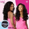 imageSensationnel Instant Weave Half Wig  23 Synthetic Blendwig Adjustable Drawstring for Seamless Hair Blending 1 JETBLACKTH2BG