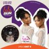 imageSensationnel Lulu Bun Updo Hairextensions  Unit 4 Synthetic 3x35 HD Lace Parting Quick and Easy Wear Hair Wig Piece 1 JETBLACKF1BBG