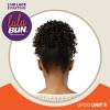 imageSensationnel Lulu Bun Updo Hairextensions  Unit 5 Synthetic 3x35 HD Lace Parting Quick and Easy Wear Hair Wig Piece 1 JETBLACKF1BBG