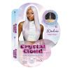 imageSensationnel ShearMuse Crystal Cloud Lace Wigs  Dulcia Wide 5 Inch Deep Parting Synthetic Preplucked Hairline Glueless Lacefront CORALPINKPINKPONY