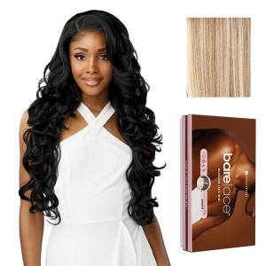 imageSensationnel Bare Lace 6X5 Lacewig  Unit 4 Lacefrontal Glueless Synthetic 180 Degree Preplucked Hairline 1 JETBLACKFLAMBOYAGEASHBLONDE