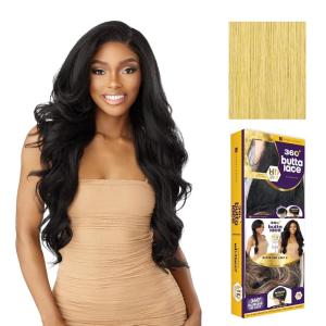 imageSensationnel Butta 360 Lace Wigs  Unit 8 Side Wider Parting 360 Degree Lace Glueless Synthetic Preplucked Hairline 1 JETBLACKLIGHTGOLDENBLONDE