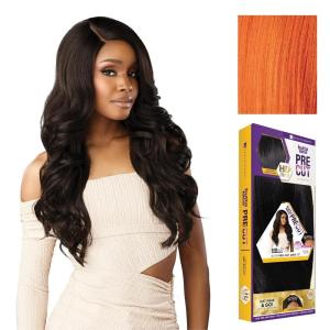 imageSensationnel Butta Lace Precut Wigs  Unit 17 Glueless Extra Wide 5 Inch Deep Parting Synthetic Pre Tweezed Smaller Knot Hairline 1 JETBLACKGINGERCOPPER