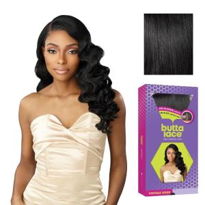 imageSensationnel Butta Lace Wigs  Vintage Rider Extra Wide 5 Inch Deep Parting Synthetic Preplucked Hairline Glueless Lacefront 1 JETBLACK1 JETBLACK
