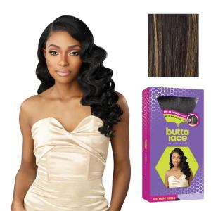 imageSensationnel Butta Lace Wigs  Vintage Rider Extra Wide 5 Inch Deep Parting Synthetic Preplucked Hairline Glueless Lacefront 1 JETBLACKBALAYAGEGOLD