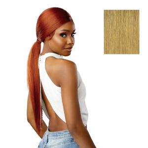 imageSensationnel Dashly Lace Front Wig  Unit 51 Low Ponytail Wrap Style Hand Tied Laceparting Ear to Ear Synthetic 1 JETBLACKCARAMELBLONDE