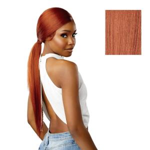imageSensationnel Dashly Lace Front Wig  Unit 51 Low Ponytail Wrap Style Hand Tied Laceparting Ear to Ear Synthetic 1 JETBLACKCHOCOLATECOPPER