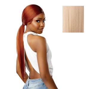 imageSensationnel Dashly Lace Front Wig  Unit 51 Low Ponytail Wrap Style Hand Tied Laceparting Ear to Ear Synthetic 1 JETBLACKPEARLBLONDE