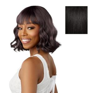 imageSensationnel Dashly Wig  Unit 24 Non Lace Cap Ready to Wear Ear to Ear Lacepart Synthetic 1 JETBLACK1B OFFBLACK