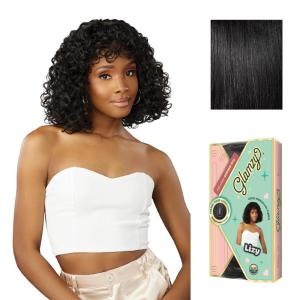 imageSensationnel Glamzy Lace Crown Wig  Lizy Glueless Hand Tied CrownArea Synthetic Hair 1 JETBLACK1 JETBLACK