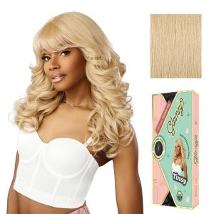imageSensationnel Glamzy Lace Crown Wig  Tinsy Glueless Hand Tied CrownArea Synthetic Hair 1 JETBLACKBEIGEBLONDE