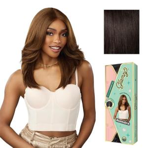 imageSensationnel Glamzy Lace Part Wigs  Alondra Glueless Hand Tied Wider Parting Synthetic Hair 1 JETBLACK2 DARKBROWN