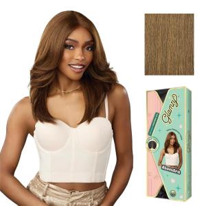 imageSensationnel Glamzy Lace Part Wigs  Alondra Glueless Hand Tied Wider Parting Synthetic Hair 1 JETBLACKMOCHABROWN