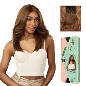 imageSensationnel Glamzy Lace Part Wigs  Alondra Glueless Hand Tied Wider Parting Synthetic Hair 1 JETBLACKMPHAZEL