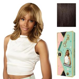 imageSensationnel Glamzy Lace Part Wigs  Violetta Glueless Hand Tied Wider V Parting Synthetic Hair 1 JETBLACK2 DARKBROWN