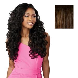 imageSensationnel Instant Weave Half Wig  23 Synthetic Blendwig Adjustable Drawstring for Seamless Hair Blending 1 JETBLACKTH230
