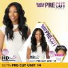 imageSensationnel Butta Lace Precut Wigs  Unit 14 Glueless Extra Wide 5 Inch Deep Parting Synthetic Pre Tweezed Smaller Knot Hairline 1 JETBLACK1B OFFBLACK