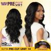 imageSensationnel Butta Lace Precut Wigs  Unit 14 Glueless Extra Wide 5 Inch Deep Parting Synthetic Pre Tweezed Smaller Knot Hairline 1 JETBLACKBALAYAGEPLATINUM