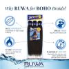 imageSensationnel Ruwa prestretched braiding hair  3x 36 inch water repellent kanekalon fast dry synthetic sports itch free 1 pack 1 JETBLACKBG BURGANDY