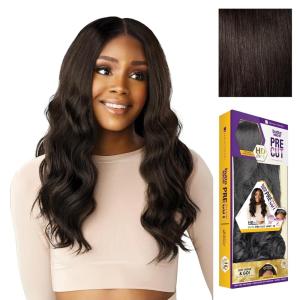 imageSensationnel Butta Lace Precut Wigs  Unit 13 Glueless Extra Wide 5 Inch Deep Parting Synthetic Pre Tweezed Smaller Knot Hairline 1 JETBLACK2 DARKBROWN