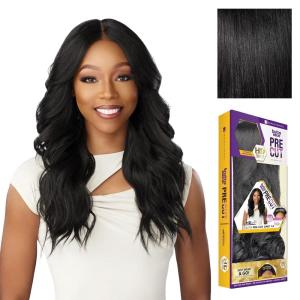 imageSensationnel Butta Lace Precut Wigs  Unit 14 Glueless Extra Wide 5 Inch Deep Parting Synthetic Pre Tweezed Smaller Knot Hairline 1 JETBLACK1 JETBLACK
