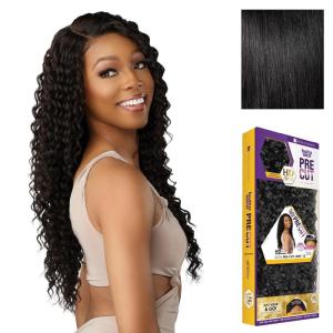imageSensationnel Butta Lace Precut Wigs  Unit 15 Glueless Extra Wide 5 Inch Deep Parting Synthetic Pre Tweezed Smaller Knot Hairline 1 JETBLACK1 JETBLACK