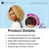 imageSensationnel Dashly Lace Front Wig  Unit 30 Hand Tied Laceparting Ear to Ear Synthetic 1 JETBLACKBALAYAGEMOCHA