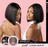 imageSensationnel Pearlish 2X6 Lace Wig  Classic Bob 10 Inch Behind The Hairline Glueless Bleached Knots And Preplucked Soft Remy Hair NATURALNATURAL