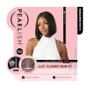 imageSensationnel Pearlish 2X6 Lace Wig  Classic Bob 10 Inch Behind The Hairline Glueless Bleached Knots And Preplucked Soft Remy Hair NATURALNATURAL