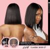 imageSensationnel Pearlish 2X6 Lace Wig  Classic Bob 12 Inch Behind The Hairline Glueless Bleached Knots And Preplucked Soft Remy Hair NATURALNATURAL